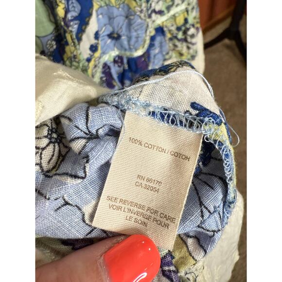 Free People Lace Trim Floral Dress - Picture 5 of 7